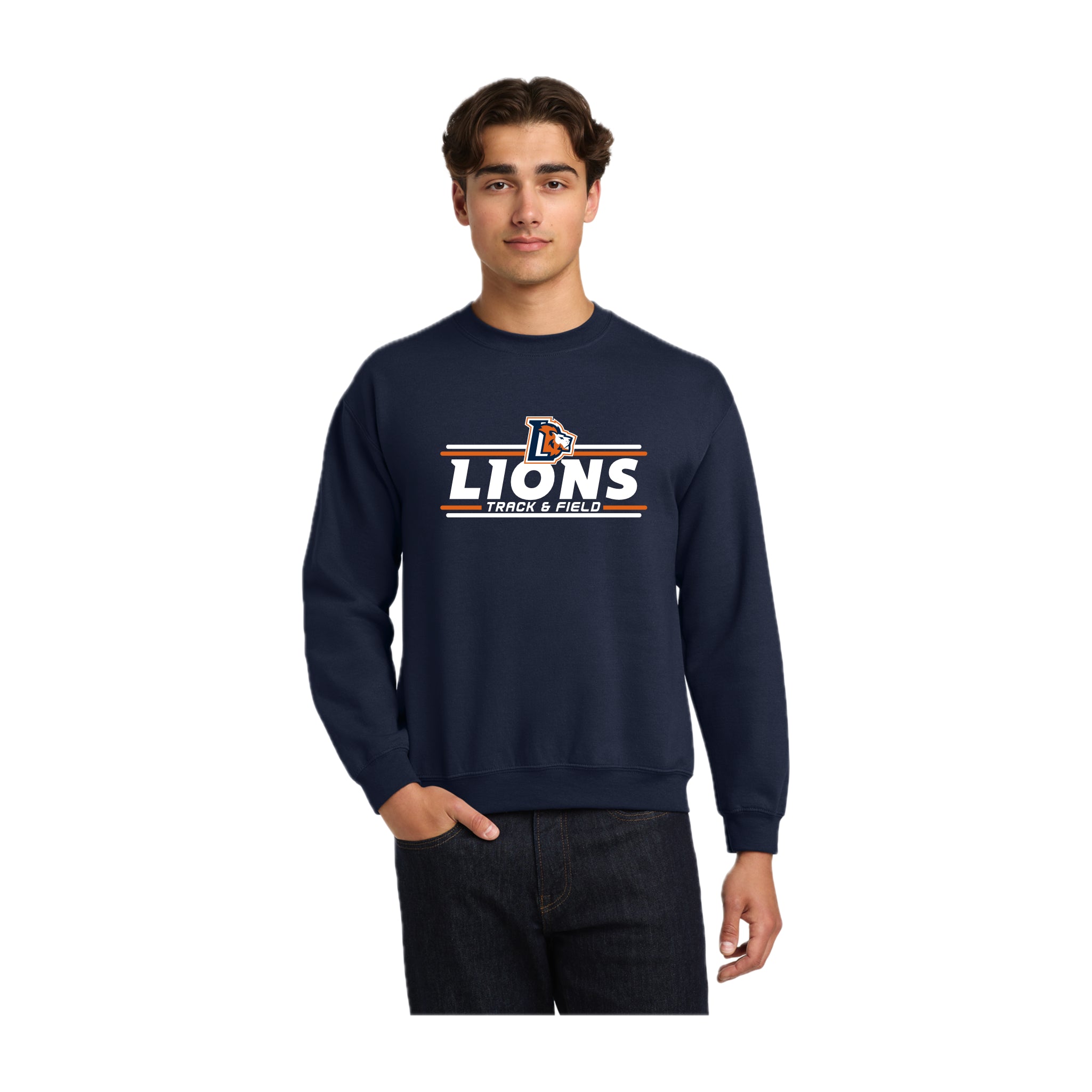 LCCS0325-11 Navy Crewneck Sweatshirt