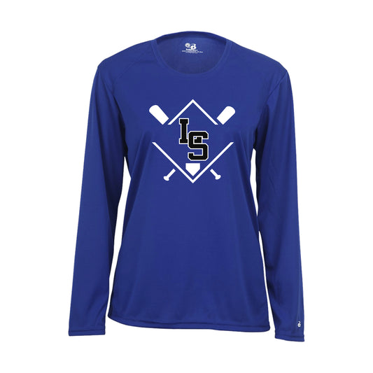 LSY0225-LS06 Royal LS Women's Performance Long Sleeve