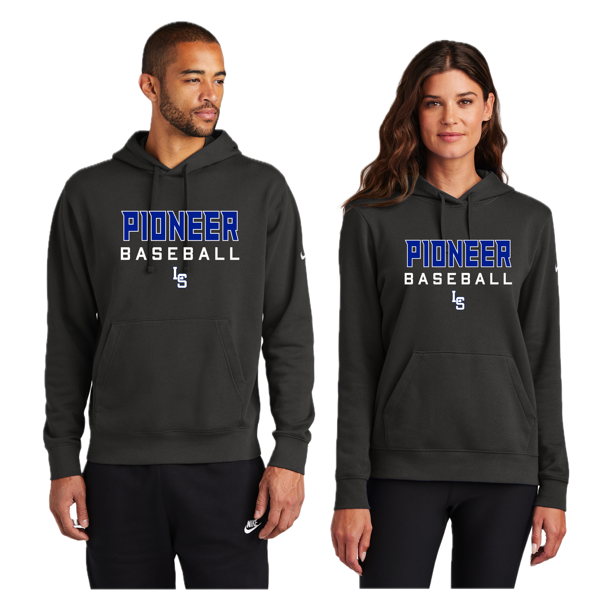 PBSH001 - 10 Nike Grey Hooded Sweatshirt