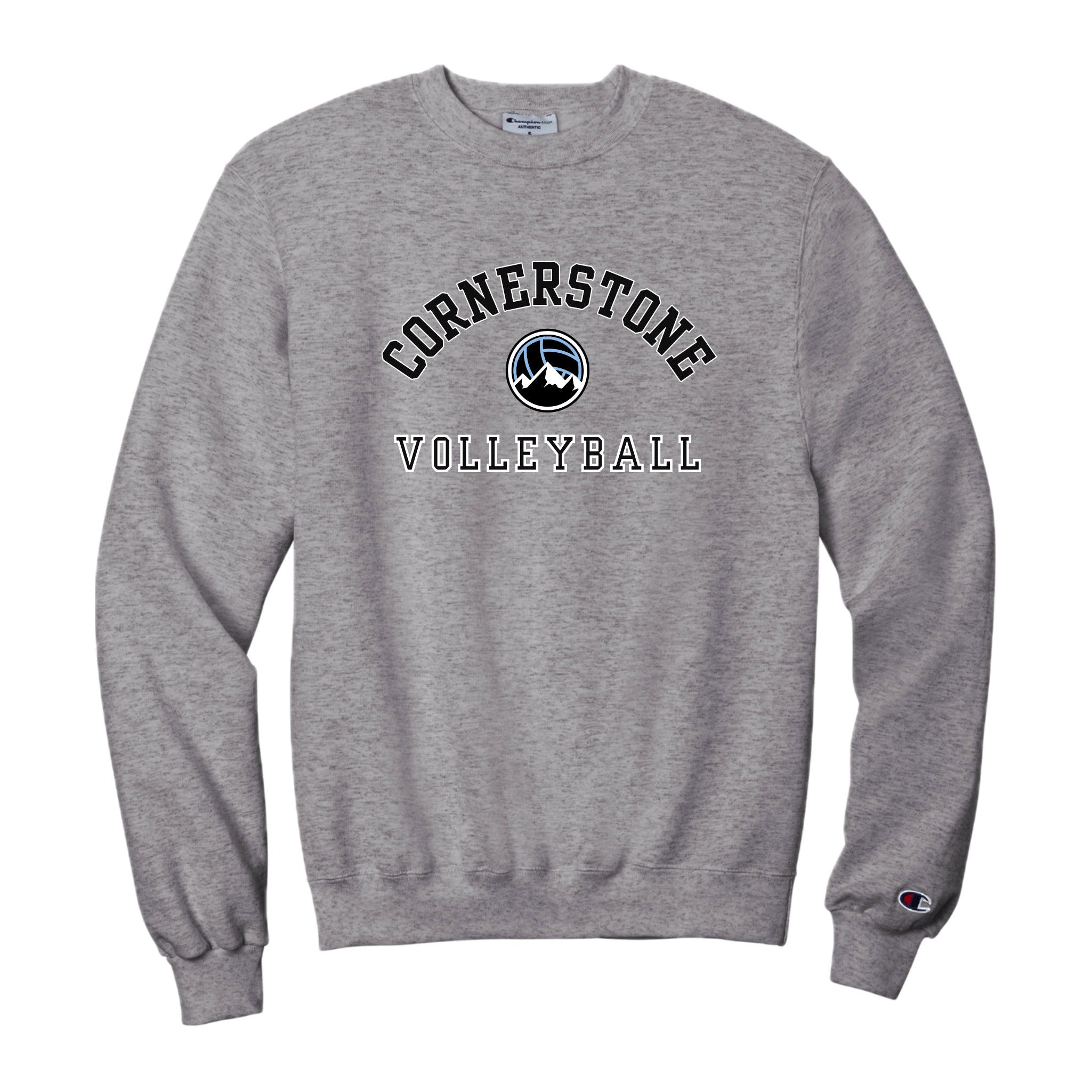 CVCSH02 - 13 Light Steel Champion Logo Crew Sweatshirt
