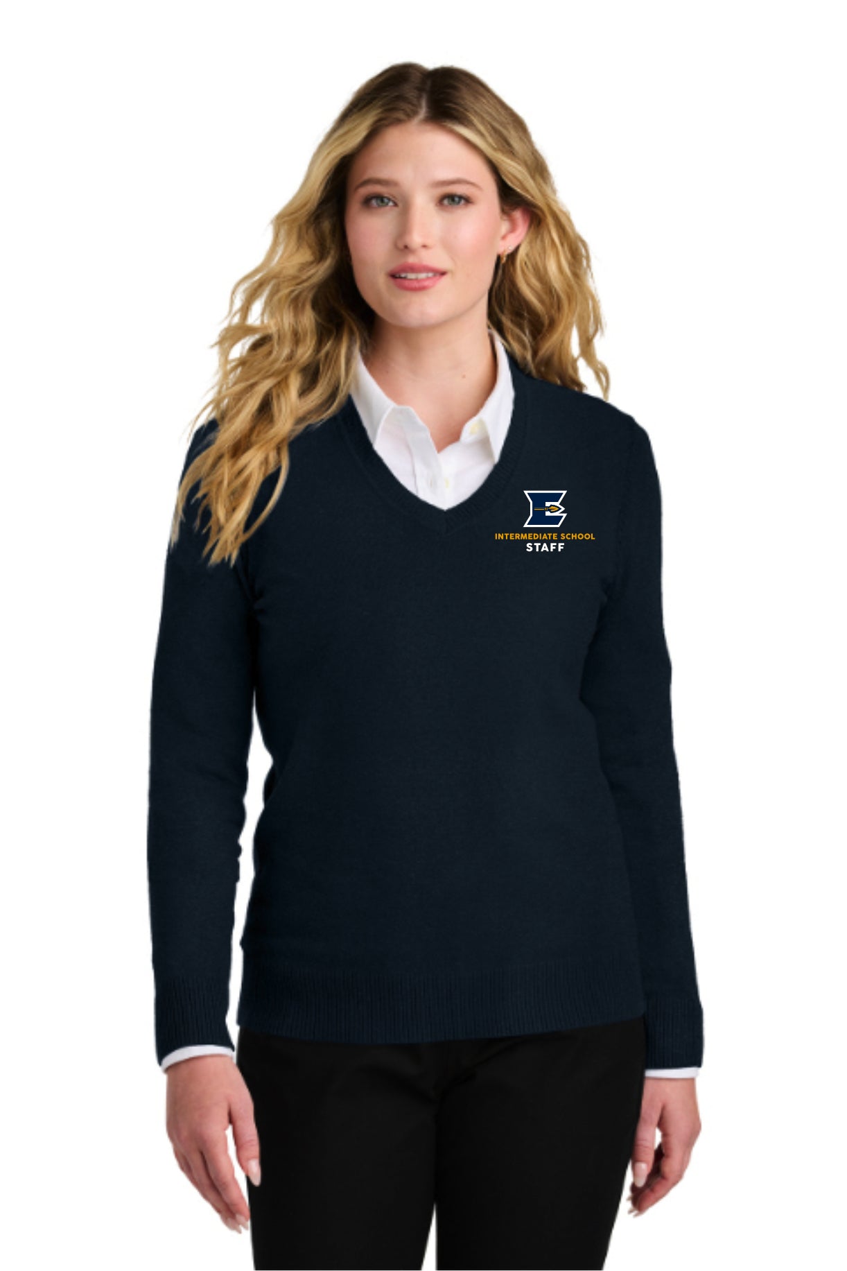 ELCOIS023-011 Ladies V-Neck Sweater