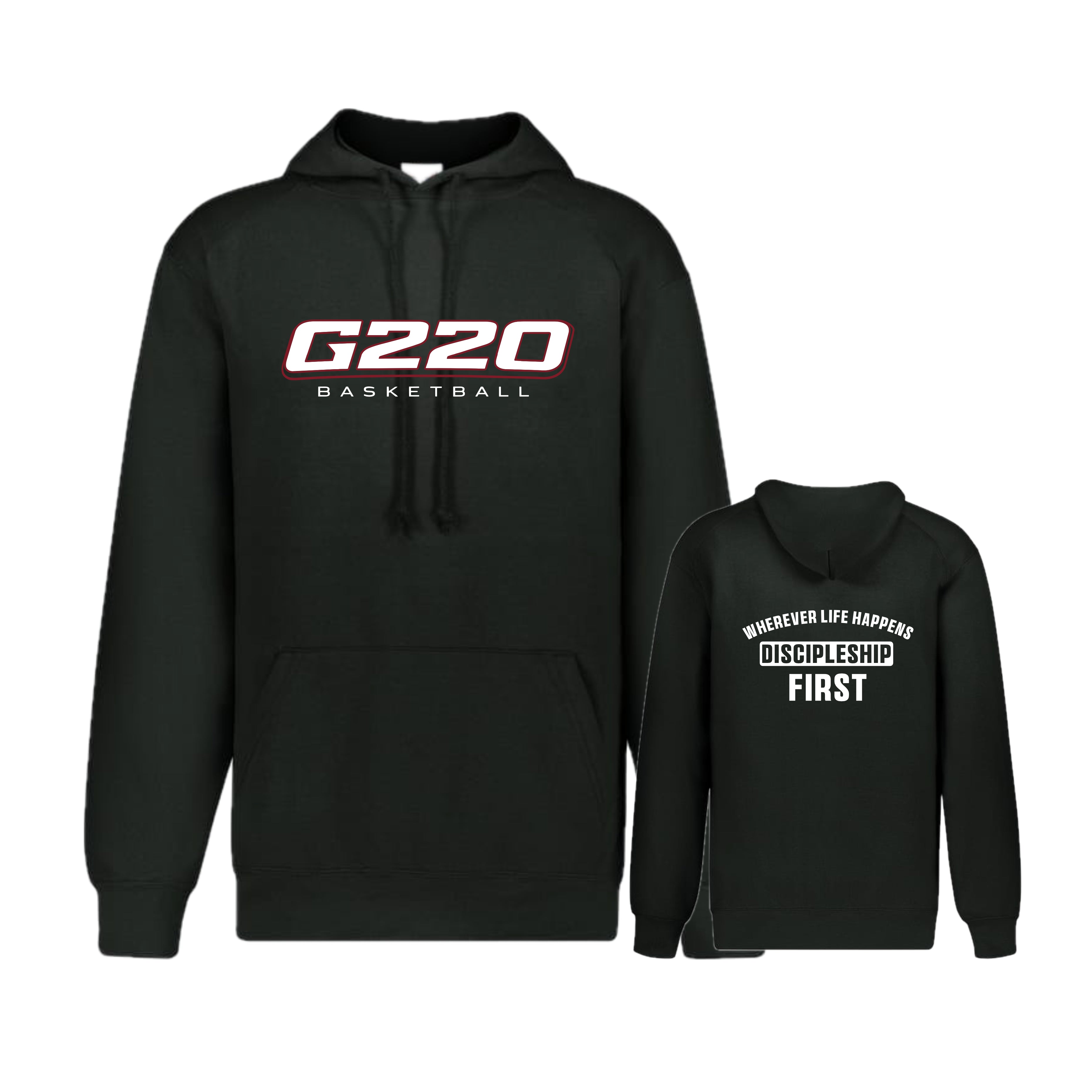 G220SH02 18 Black Hooded Sweatshirt