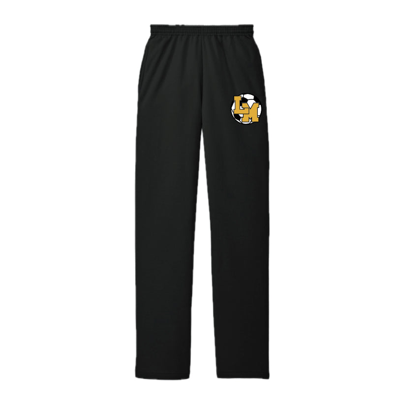 LMHSOCSH01 - 30 Black Open Bottom Fleece Sweatpants
