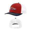 LACSH009-21 Navy//White/Red Richardson Trucker Hat