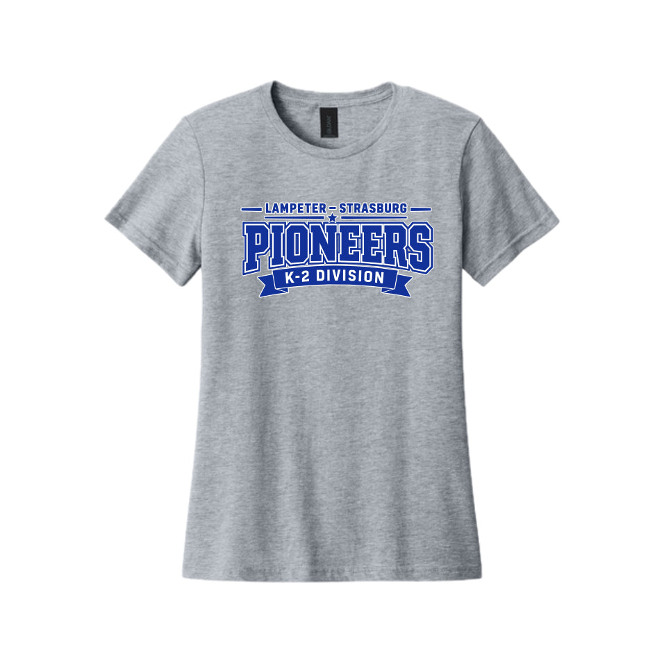 LSLAMELSH01 - 22 Grey Pioneers Ladies Soft T-Shirt