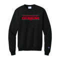 WARSWSH01-25 Black Champion Fleece Crewneck Sweatshirt