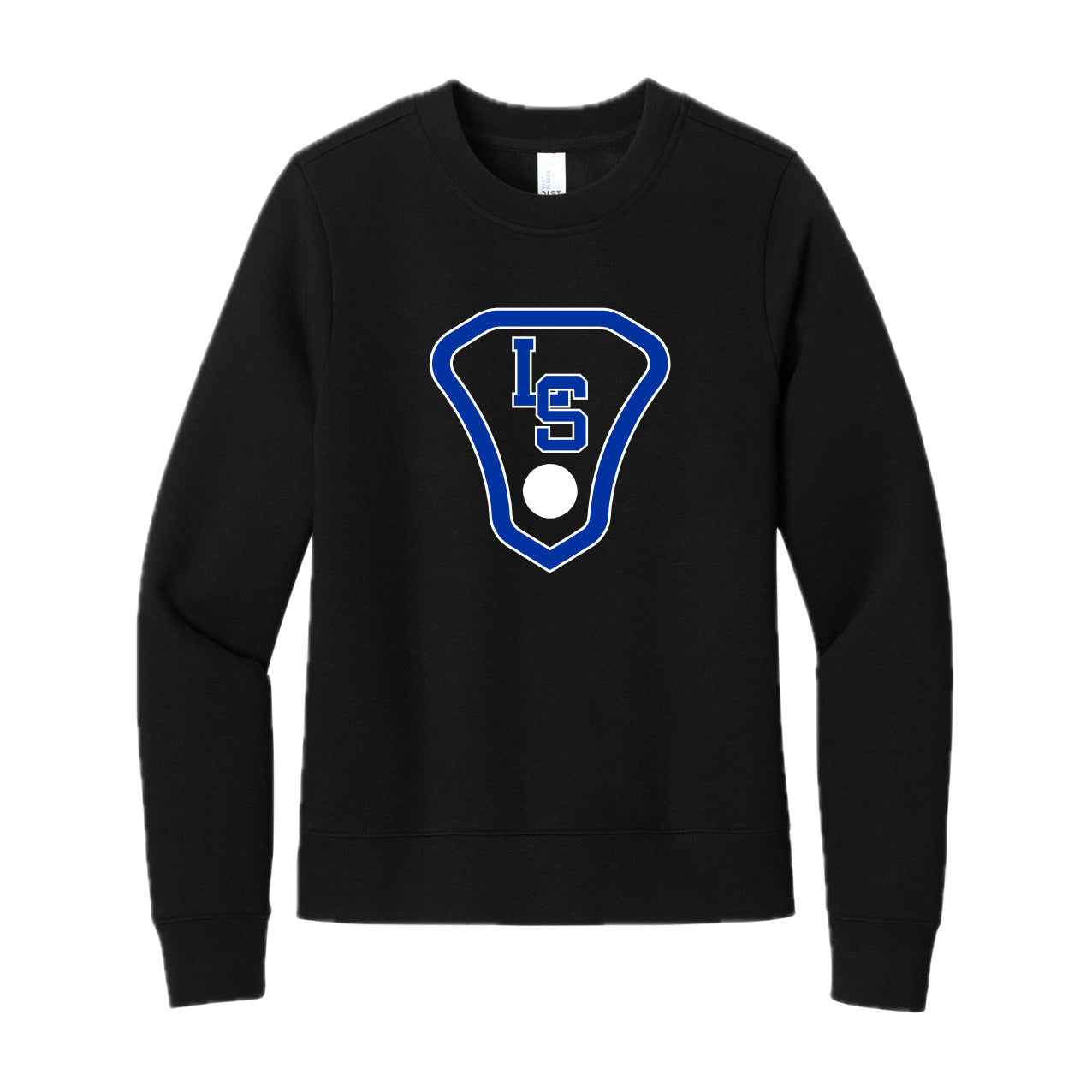LSLAX01 -23 Black Ladies Crewneck Sweatshirt