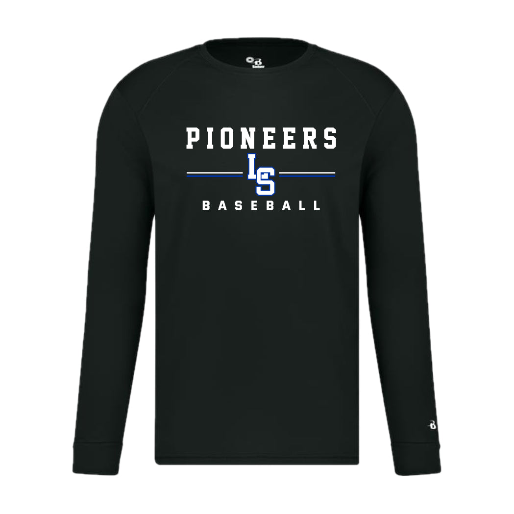 LSBSH04 - 32 Pioneers Black Performance Long Sleeve Tee