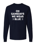 ELCOIS024 - 06 Navy On Game Days Long Sleeve Tee