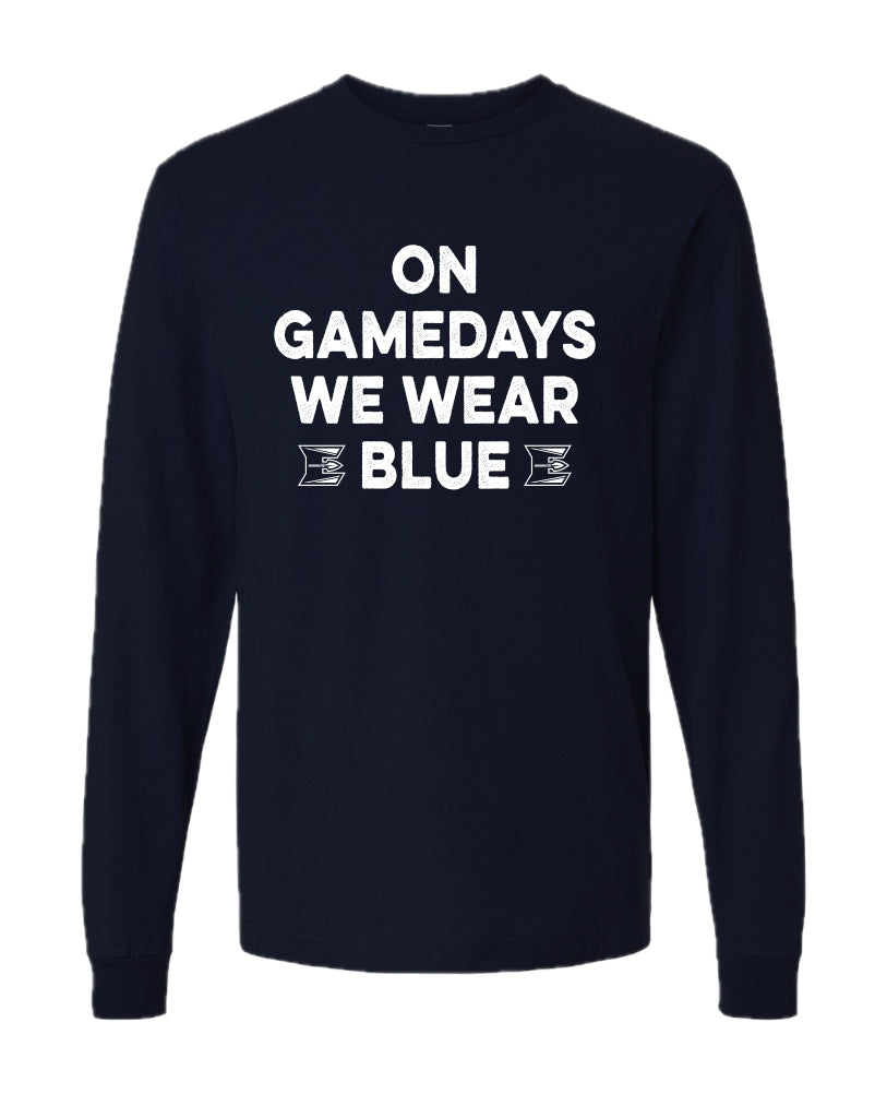 ELCOIS024 - 06 Navy On Game Days Long Sleeve Tee