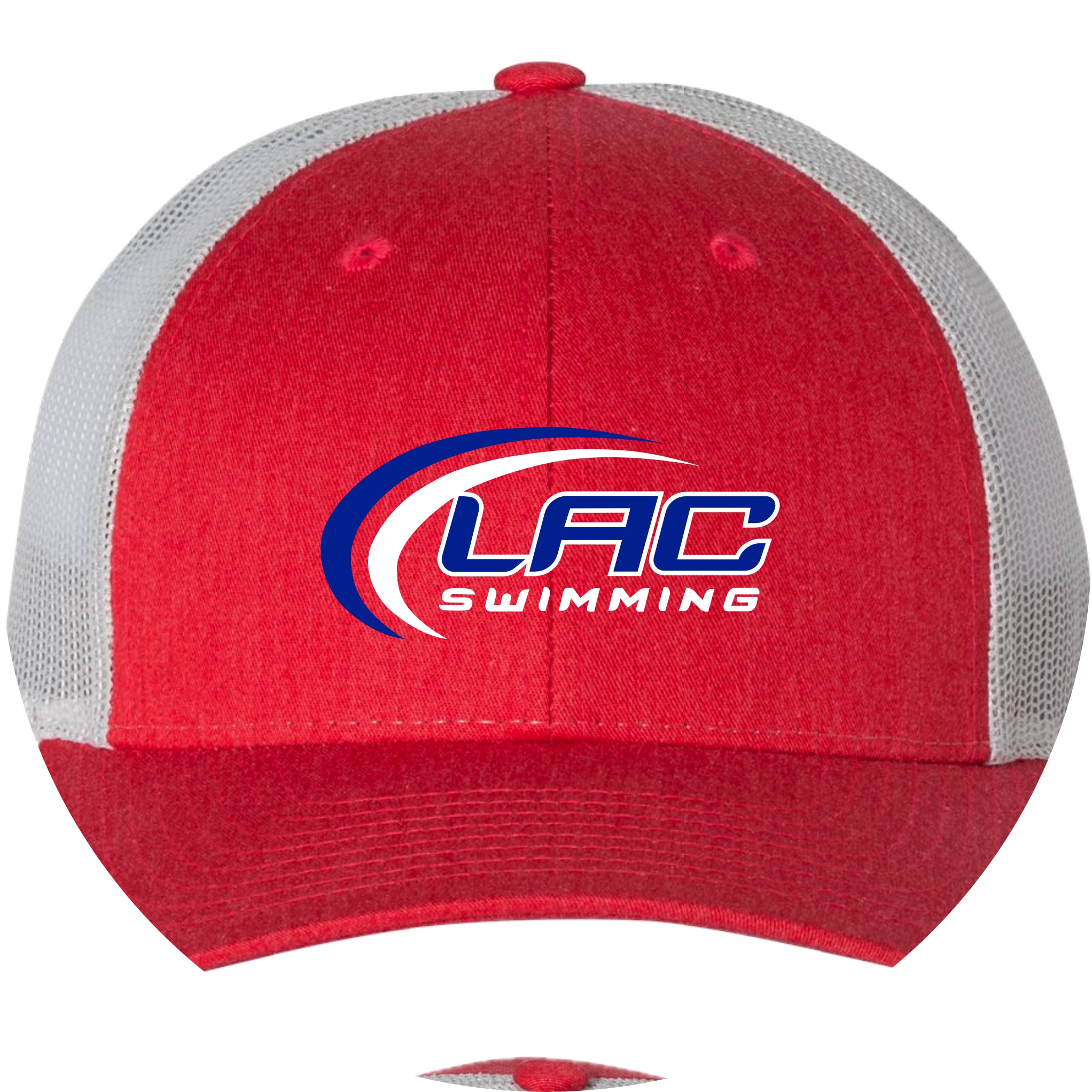 LACSH005 12 Heather Red/Lt Grey Richardson Trucker Hat