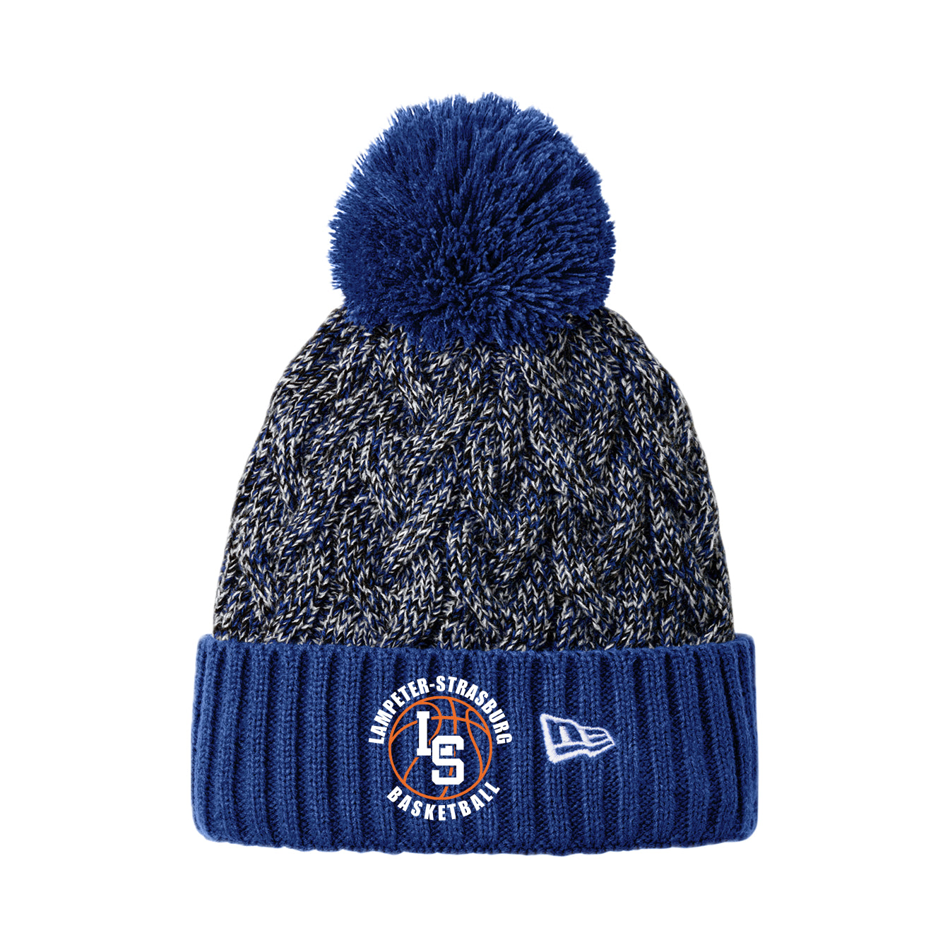 LSYBSH2-25 New Era Royal/Black/White Beanie