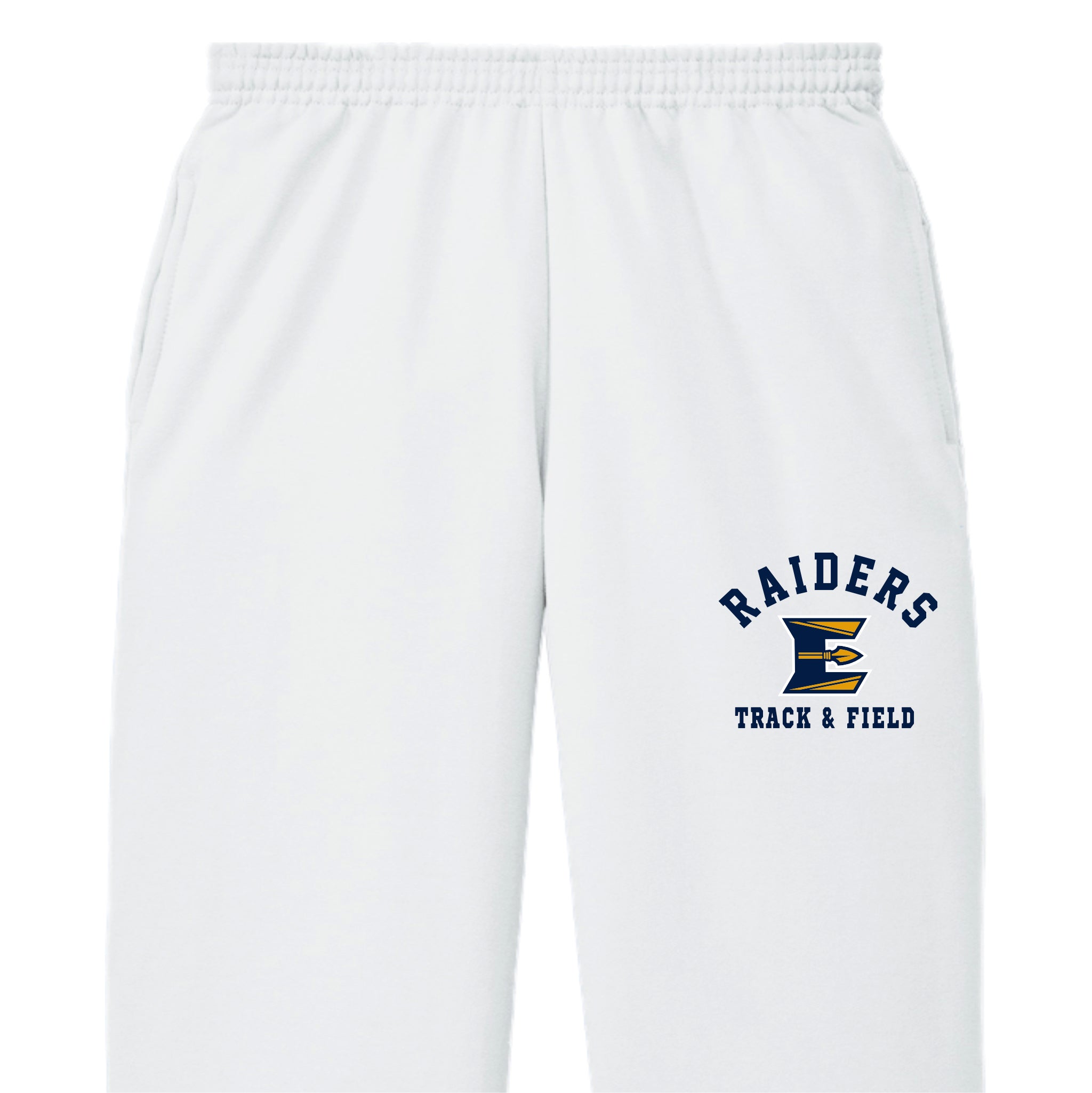 ETFSH02-13 White Open Bottom Sweatpant