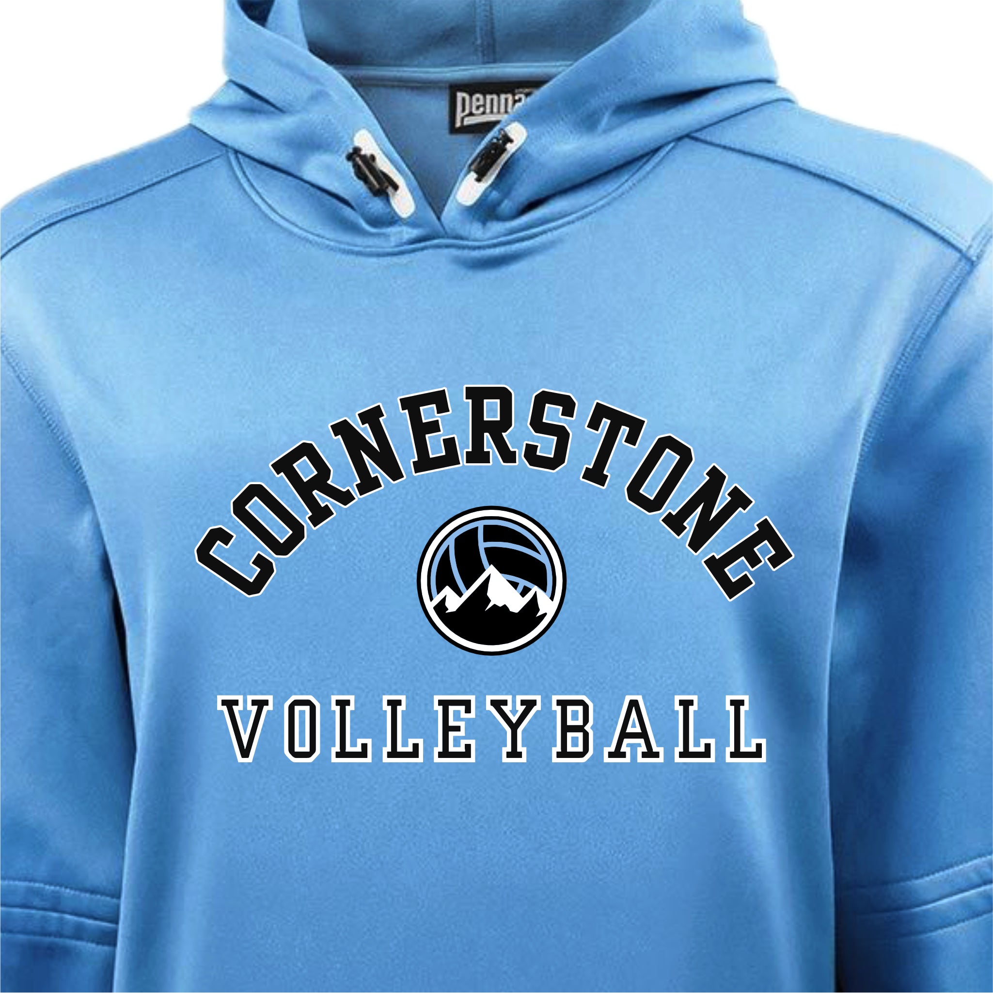CVCSH02 - 15 Columbia Blue Hooded Sweatshirt