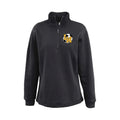 LMHSOCSH01 - 29 Ladies Black 1/4 Zip Fleece Pullover