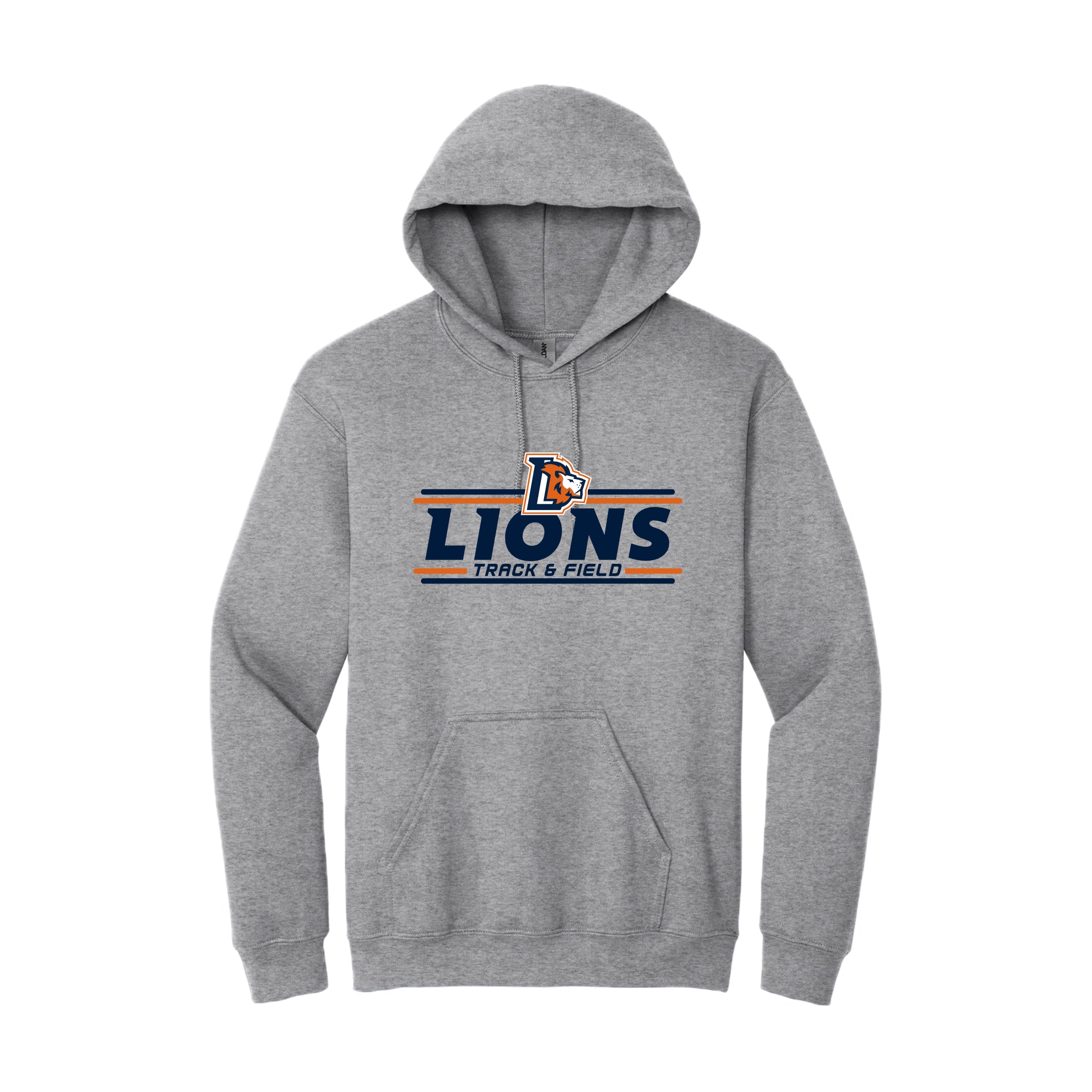 LCCS0325-14 Sport Grey Hooded Sweatshirt