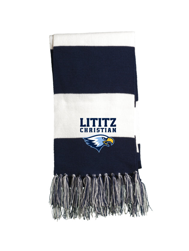 LCS014 - Navy/White LC Logo Spirit Scarf