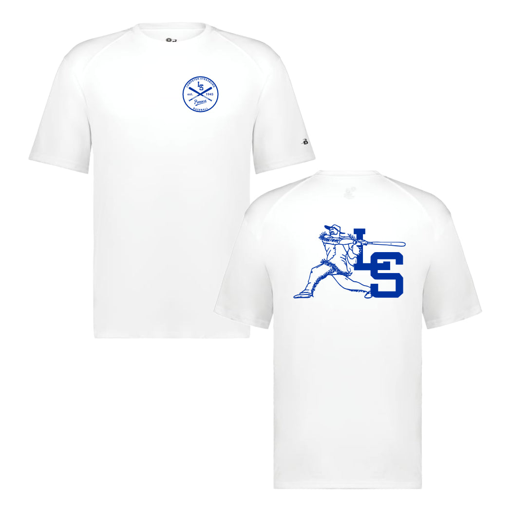 LSBSH04 - 21 Swinging Pio White Performance Short Sleeve Tee
