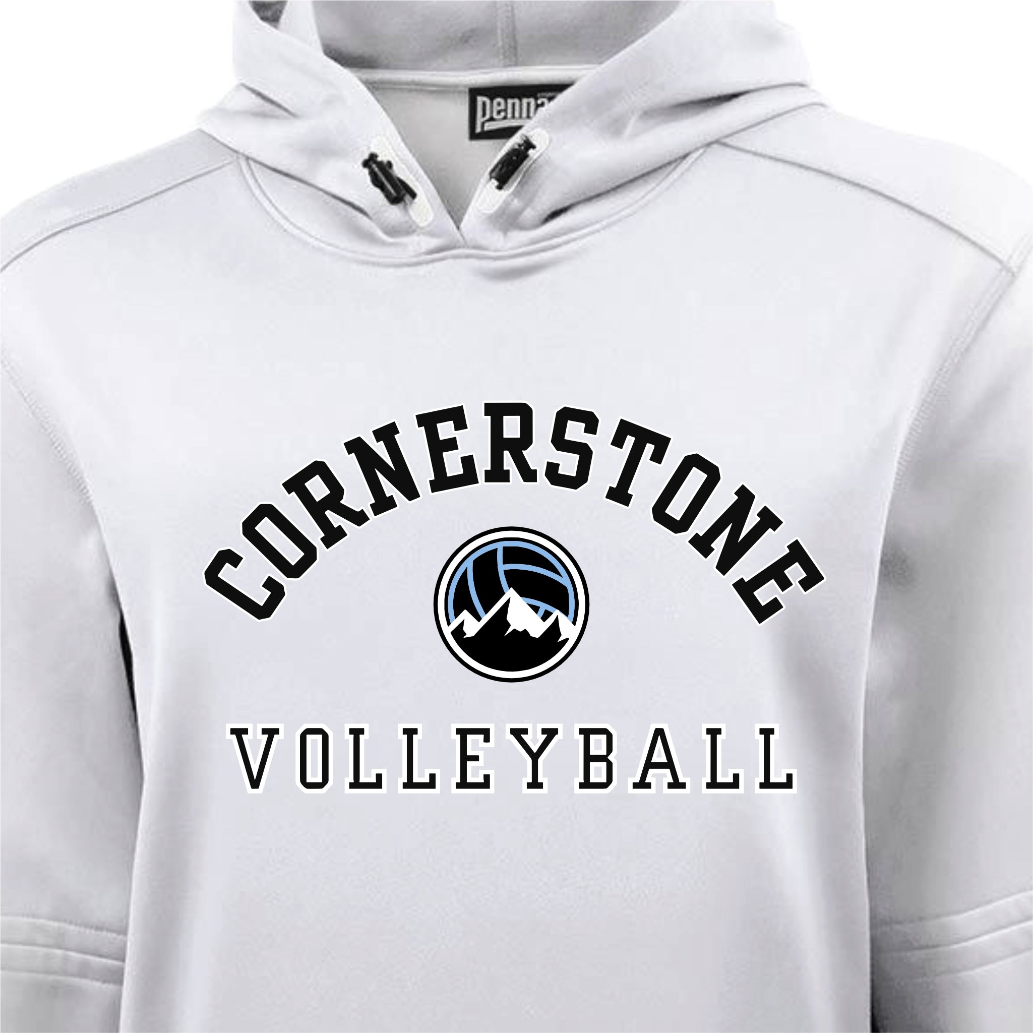 CVCSH02 - 16 White Hooded Sweatshirt