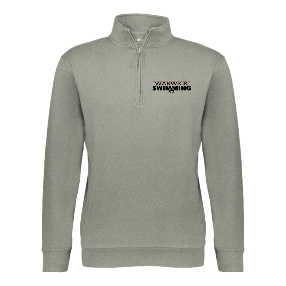 WARSWSH01-30 Silver Heather Holloway Alumni 1/4 Zip Pullover