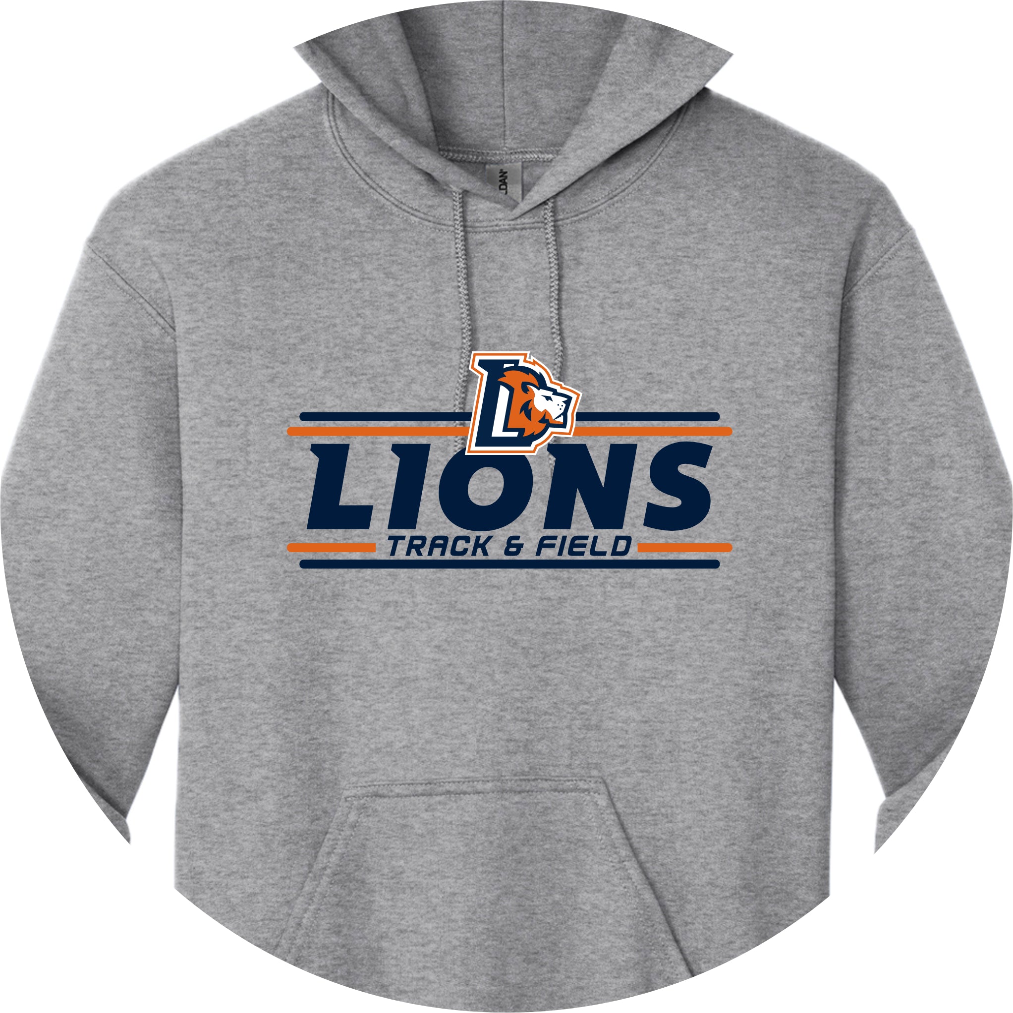 LCCS0325-14 Sport Grey Hooded Sweatshirt