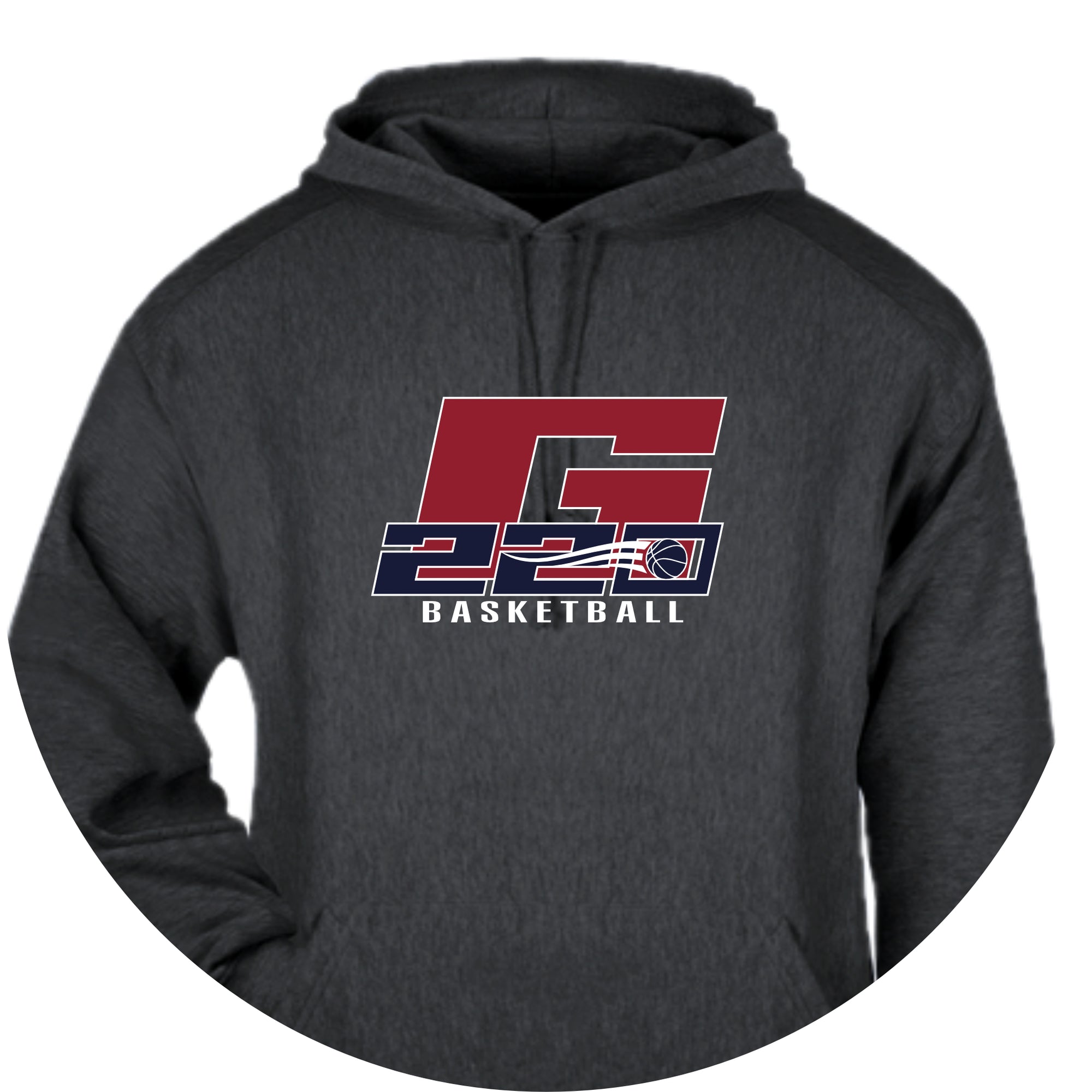 G220B0325-16 Charcoal Hooded Sweatshirt