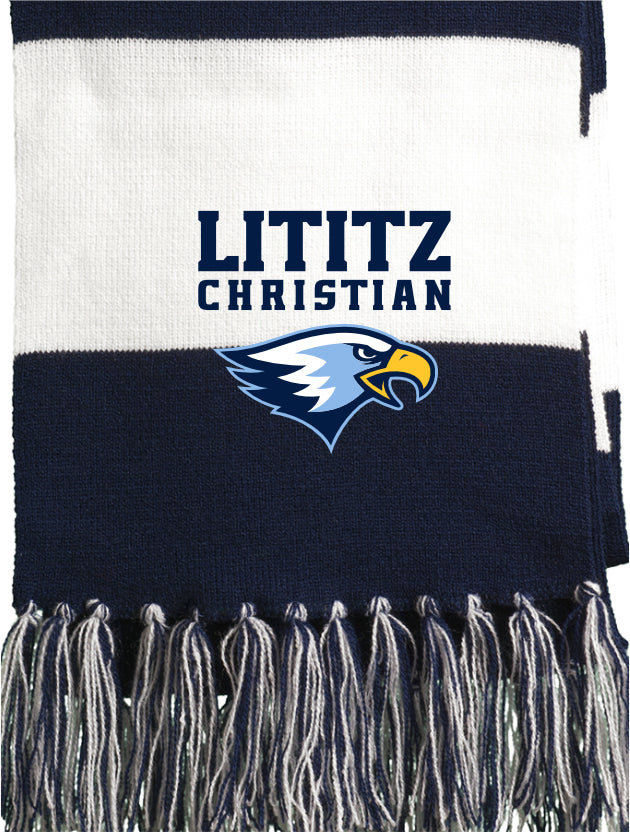 LCS014 - Navy/White LC Logo Spirit Scarf