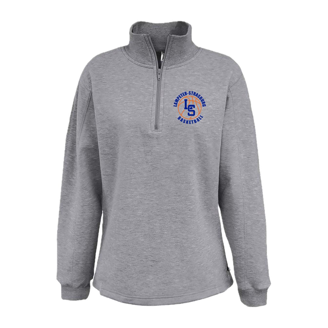 LSYBSH2-20 Grey Ladies 1/4 Zip Pullover