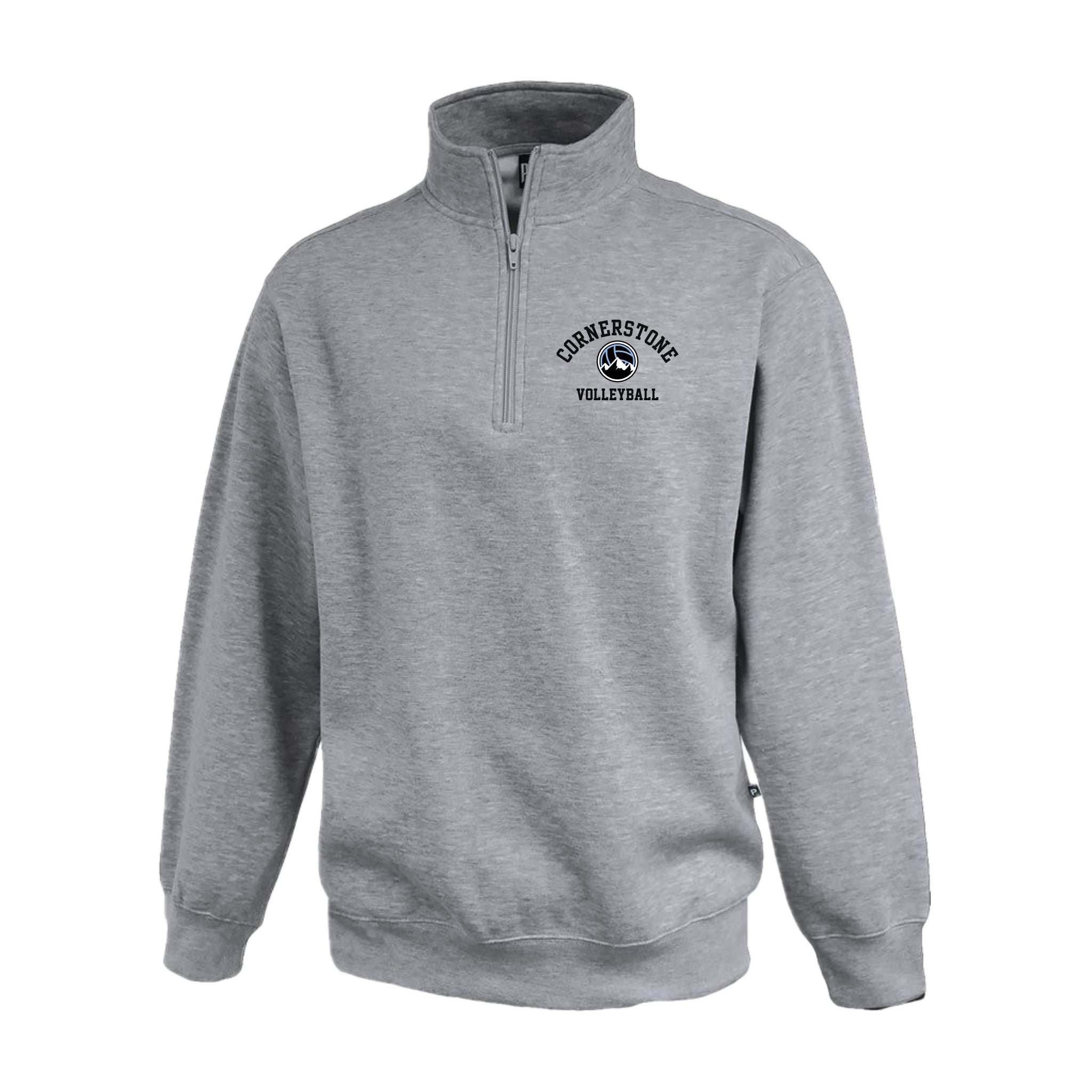 CVCSH02 - 17 Grey 1/4 Zip Sweatshirt