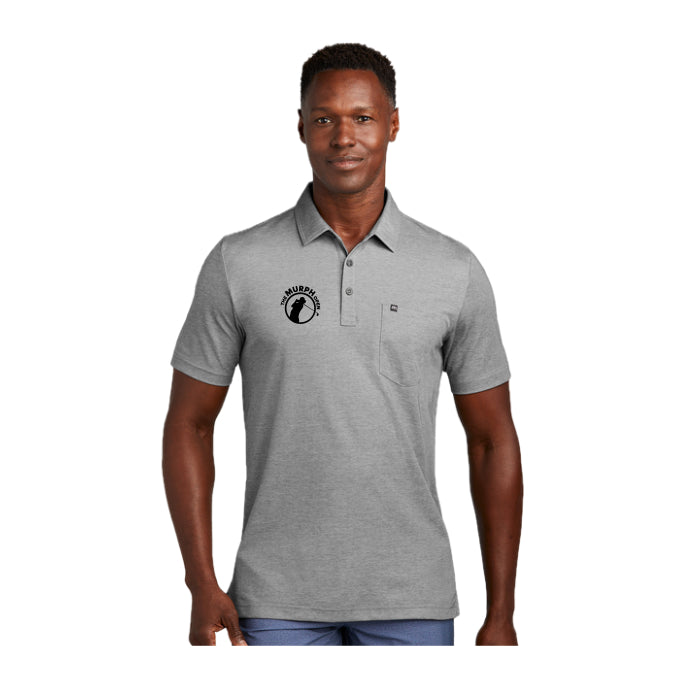TMOSH01-02 TravisMathew Oceanside Heather Pocket Polo