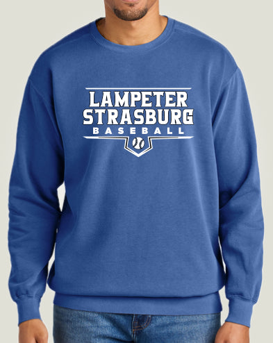 LSYB01 - 021 Flo Blue Comfort Colors Crewneck Sweatshirt