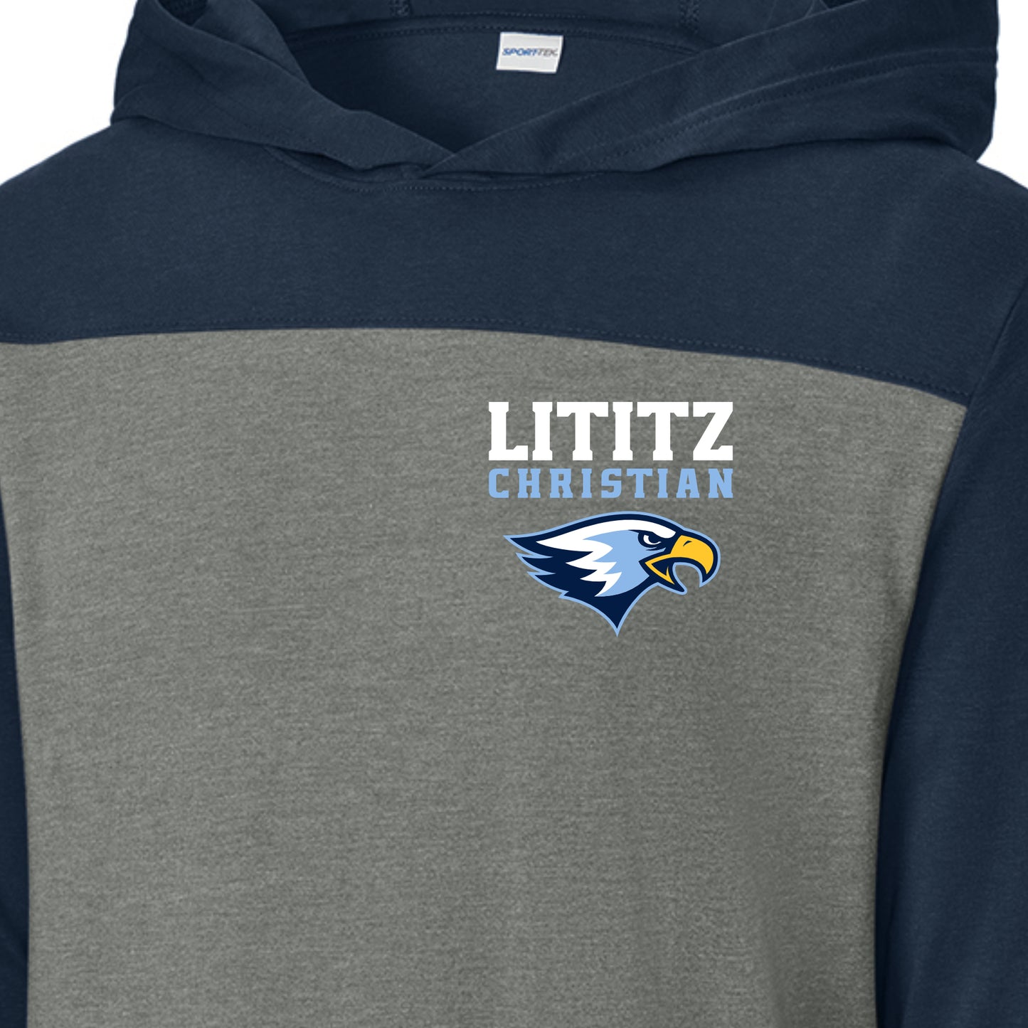 LCS012 - Navy/Grey Lt Weight Hoody