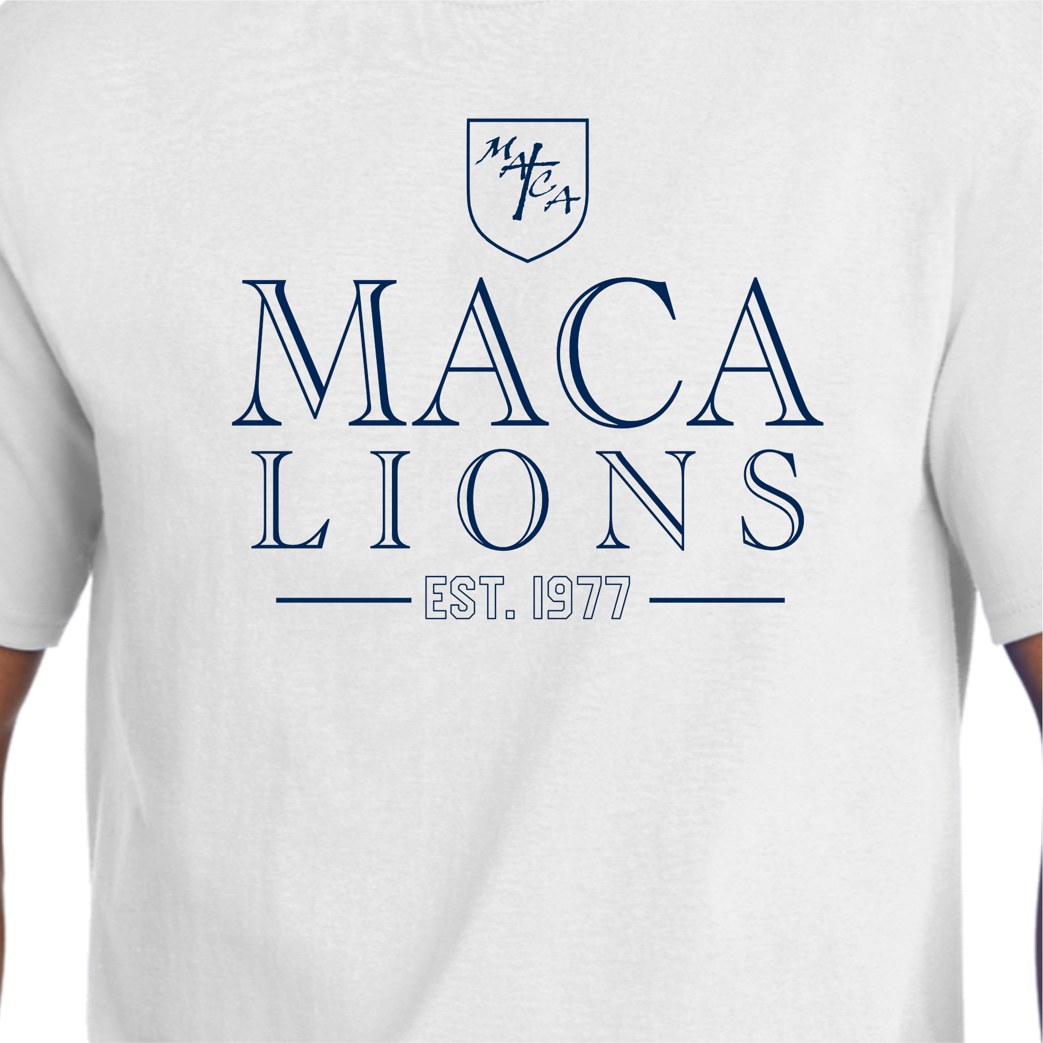 MACA008: White MACA Short Sleeve Tee