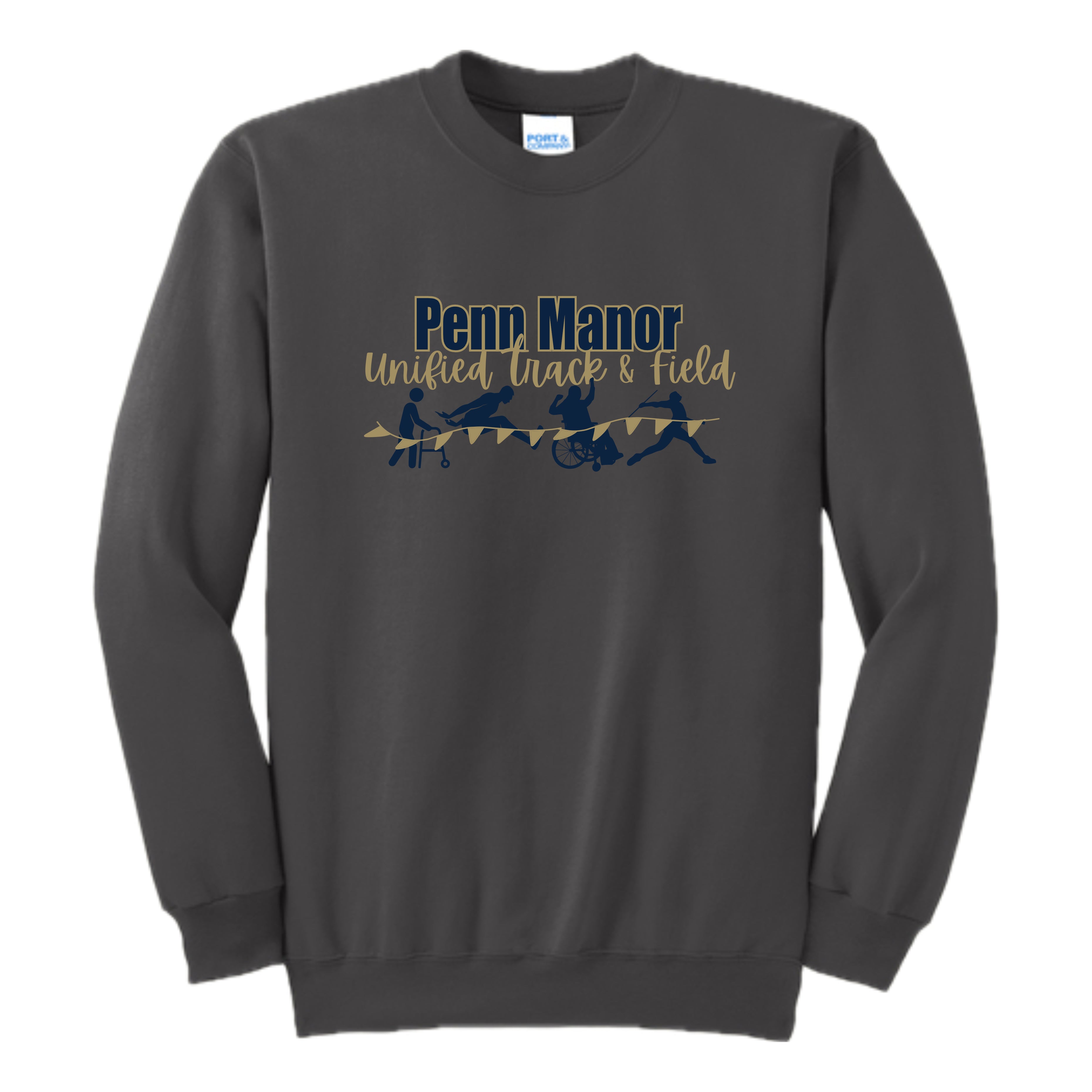 PMUNSH01 - 08 Charcoal Crew Neck Sweatshirt