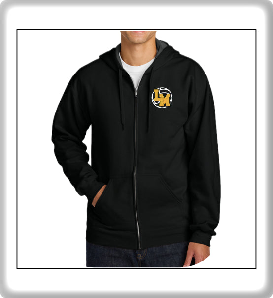 LMHVB01 - 018 Black Full Zip Hoody