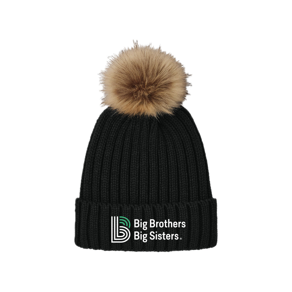 BBBSBC Faux Fur Pom Beanie