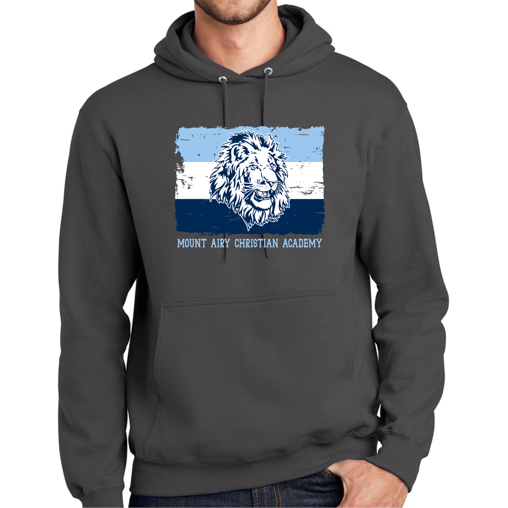 MACA017 - MACA Flag Charcoal Hoody