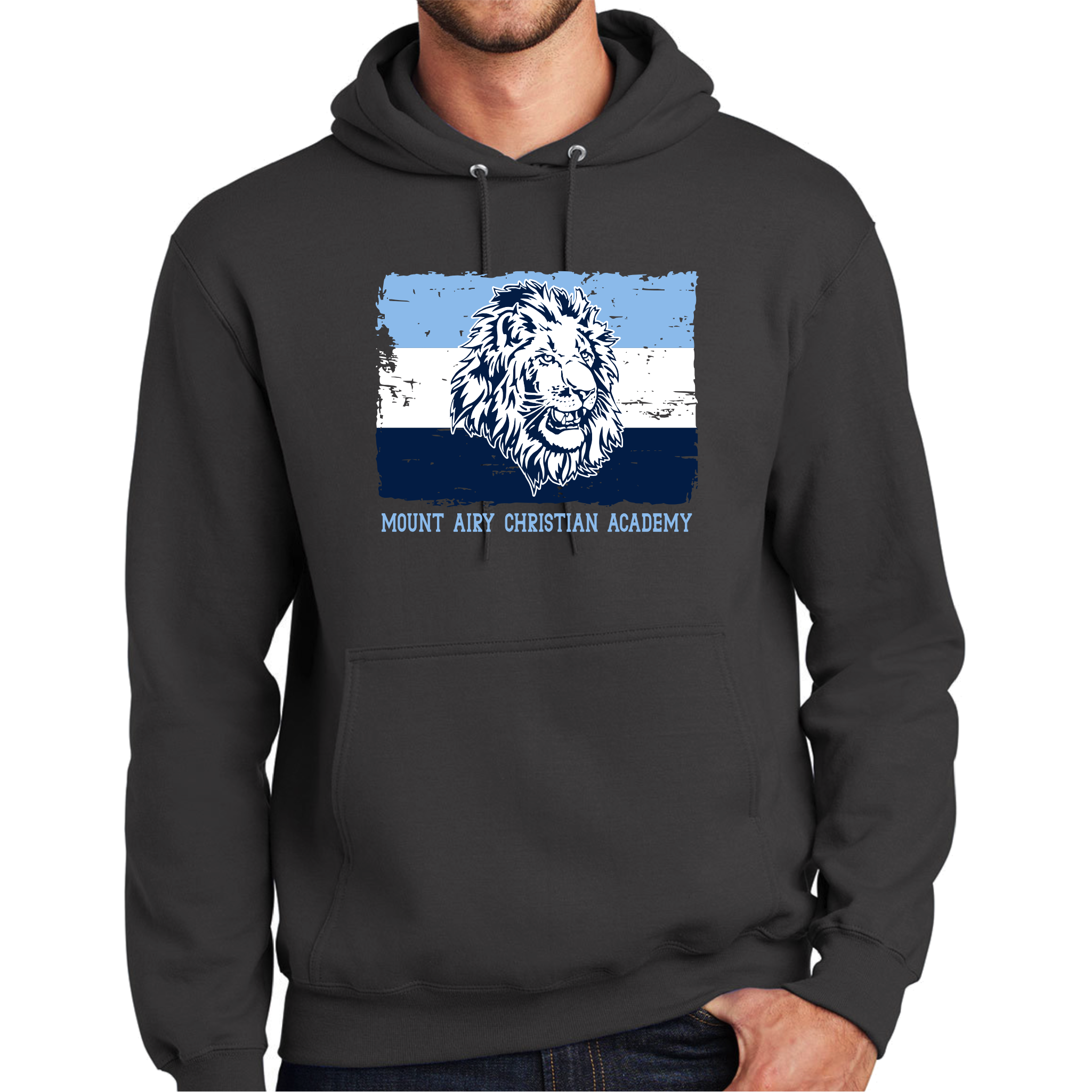 MACA017 - MACA Flag Charcoal Hoody