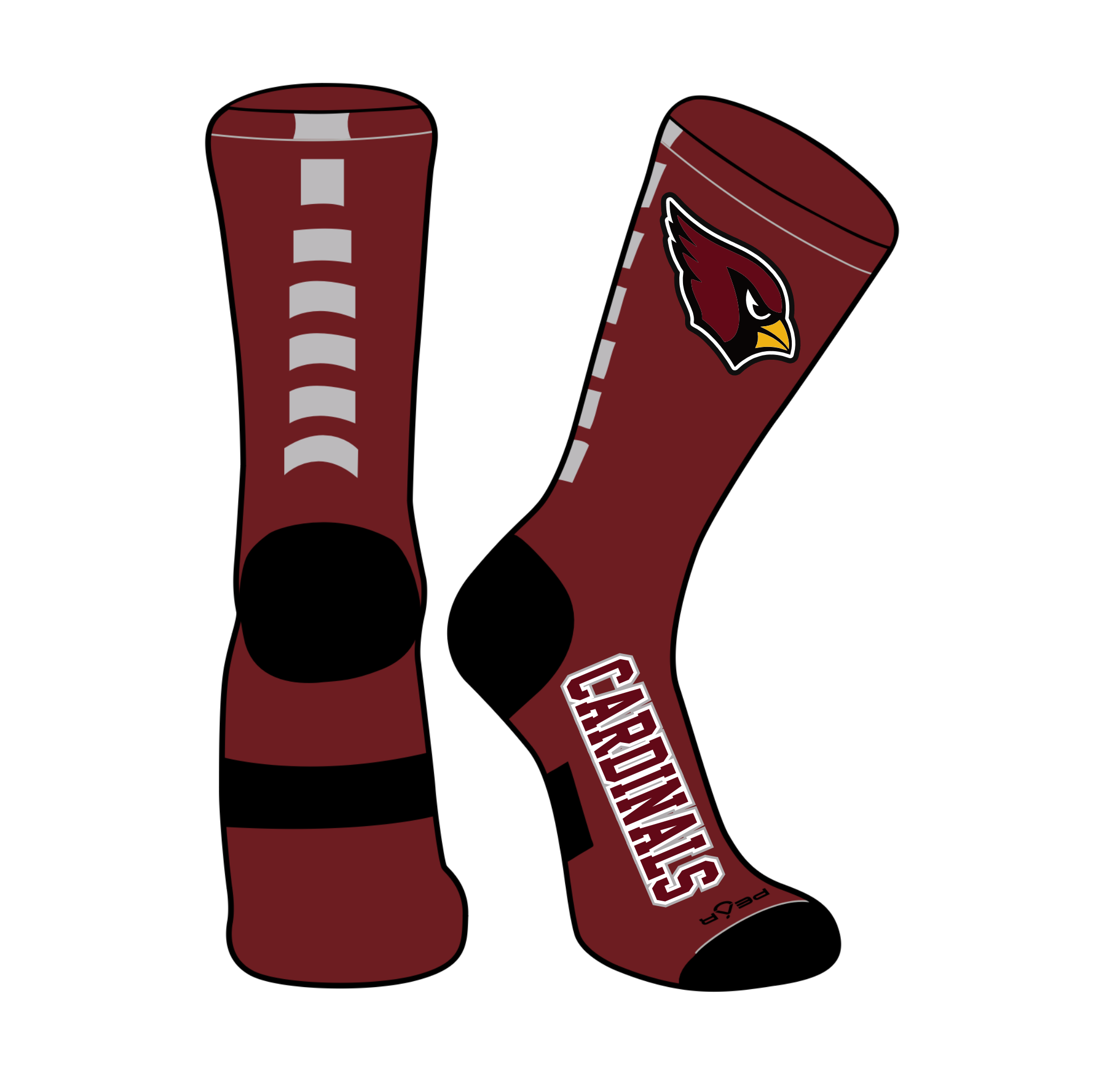 PGASH01 - 21 PGA Cardinals Socks
