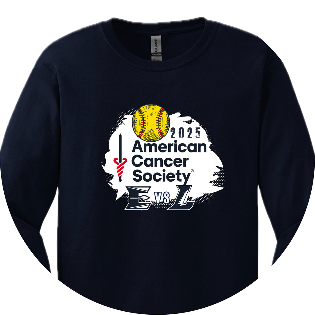 ESB0325-03 Navy Elco Lebanon ACS Logo Long Sleeve