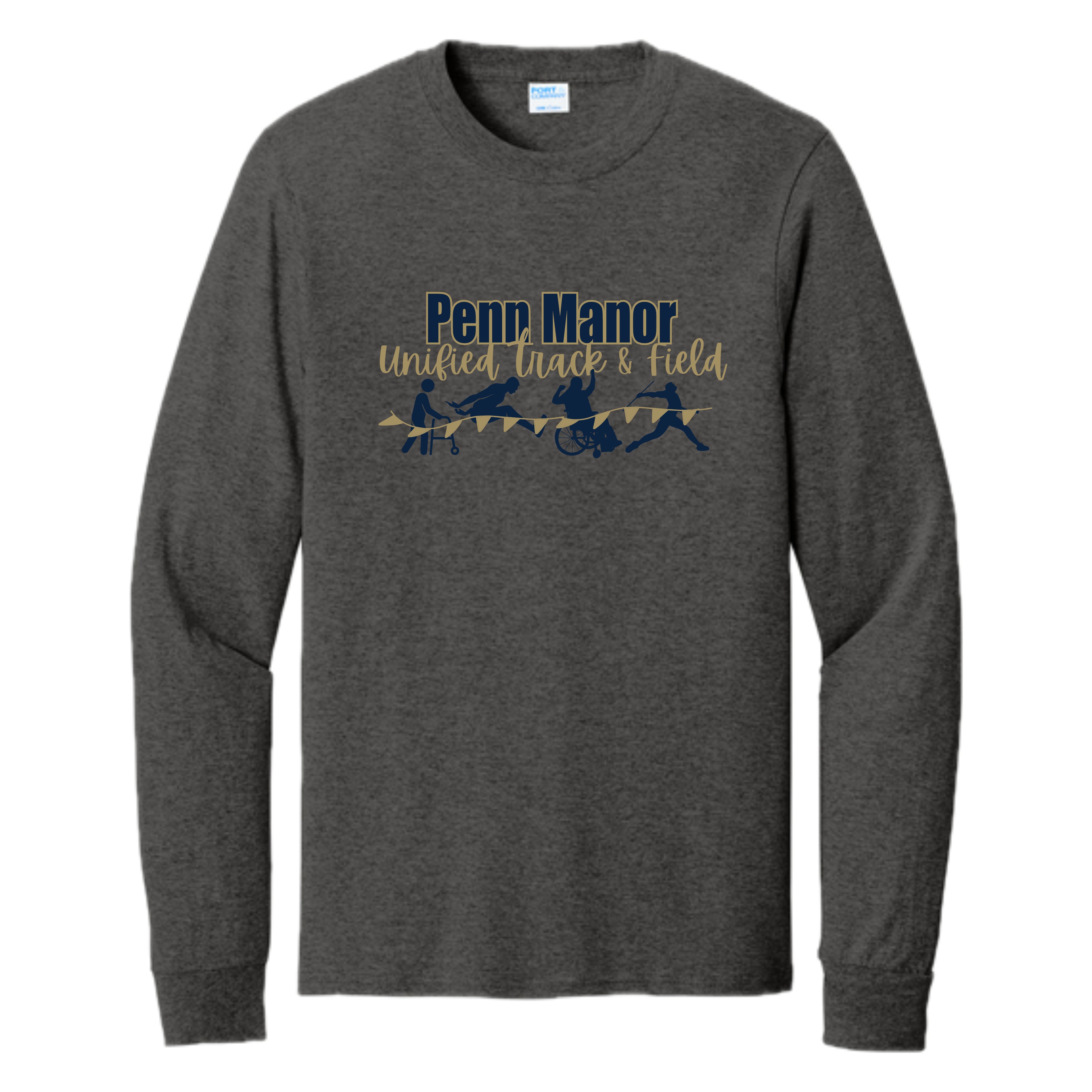 PMUNSH01 - 05 Dk Heather Grey Long Sleeve Tee