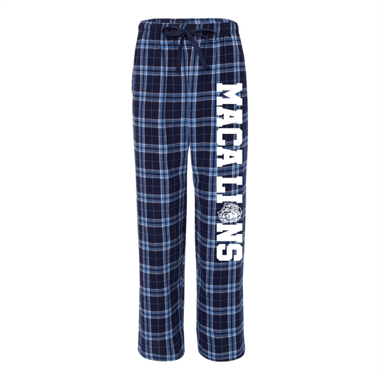 MACA023 - Navy/Light Blue Flannel Pant