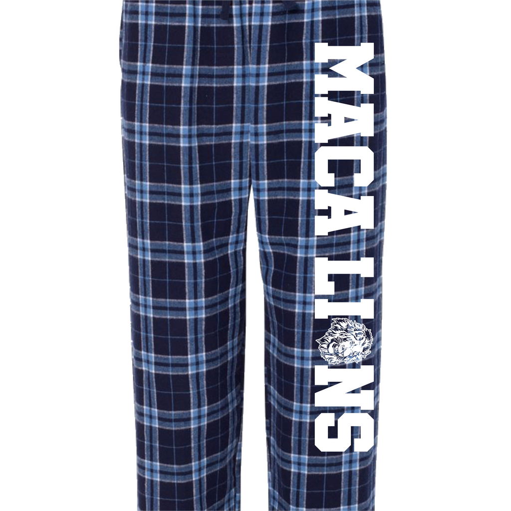 MACA023 - Navy/Light Blue Flannel Pant