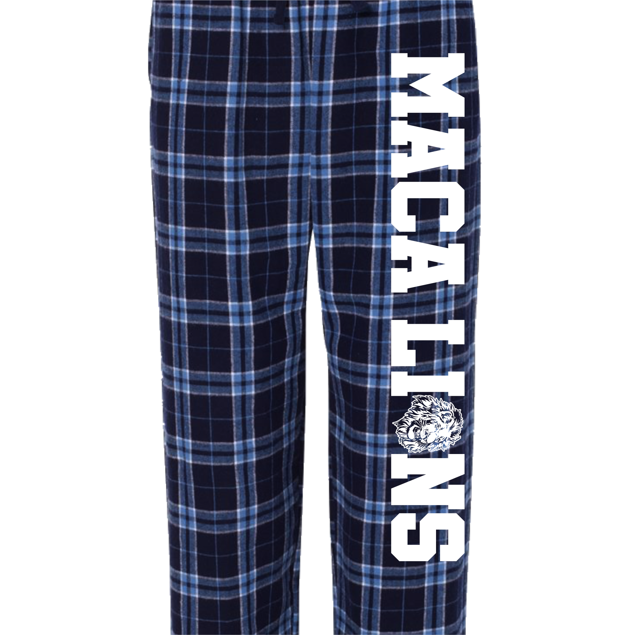 MACA023 - Navy/Light Blue Flannel Pant