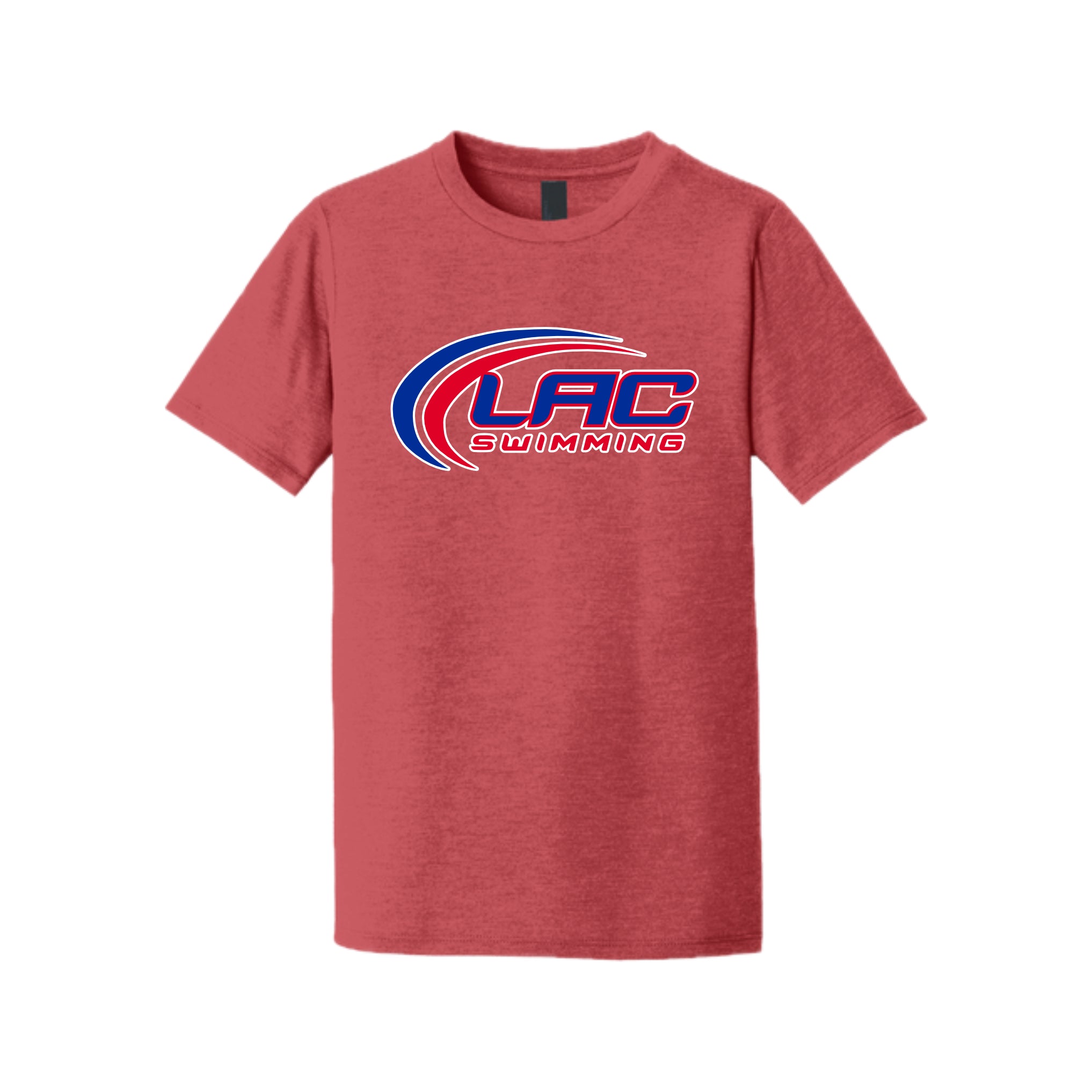 LACSH009-02 Youth Red Frost Short Sleeve Tee