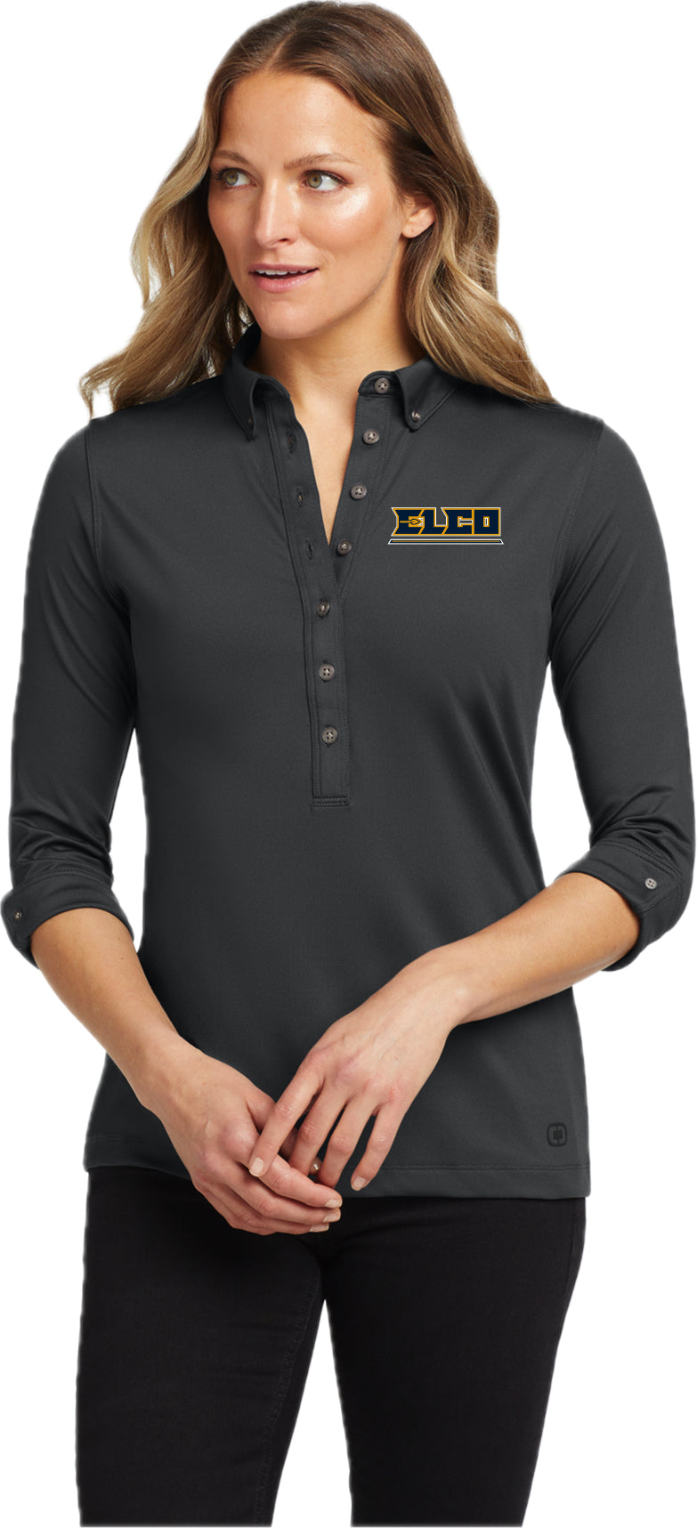 ELIS25-07 Women's Ogio Diesel Grey Long Sleeve