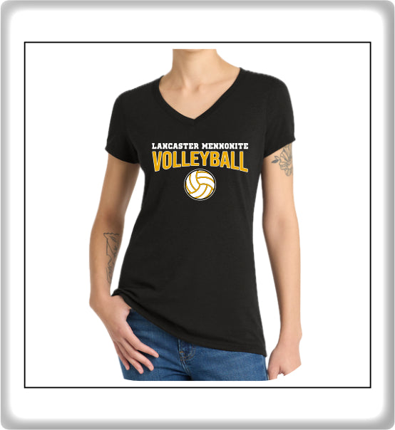 LMHVB01 - 002 Ladies Black Short Sleeve Tee
