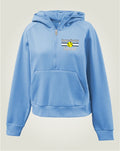 LSYS01 - 018 Lake Blue Ladies 1/2 Crop Hoodie