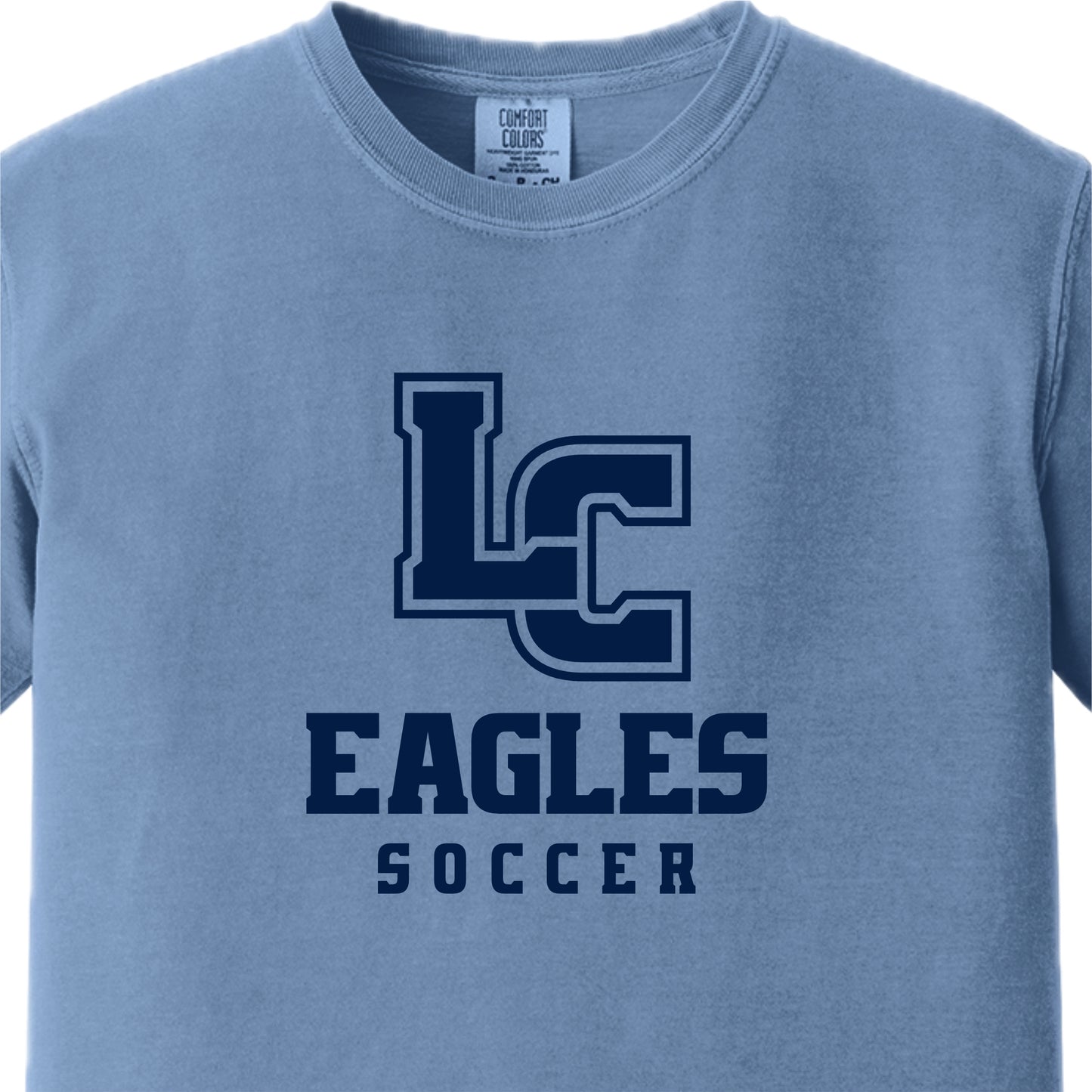 LCS015 - Comfort Colors Washed Denim SOCCER Tee