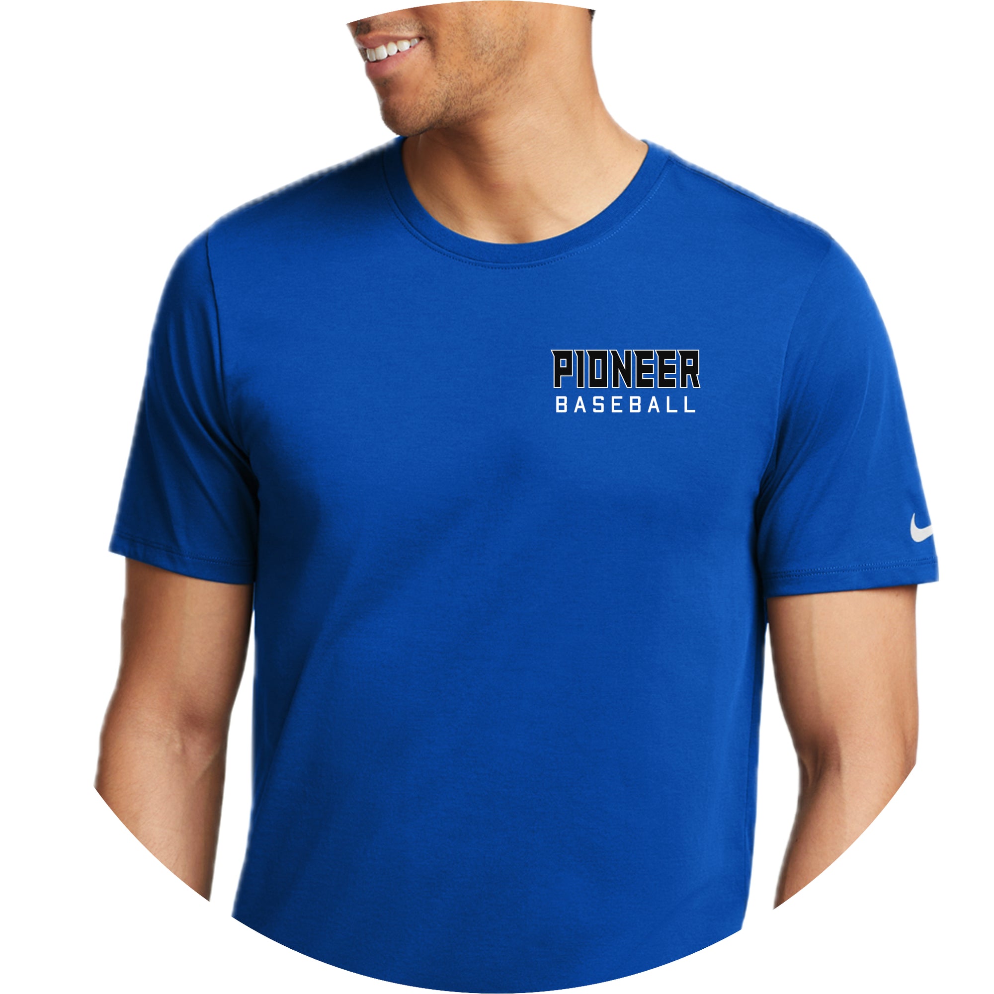 LSHS0225-08  Nike Royal Short Sleeve Performance Tee